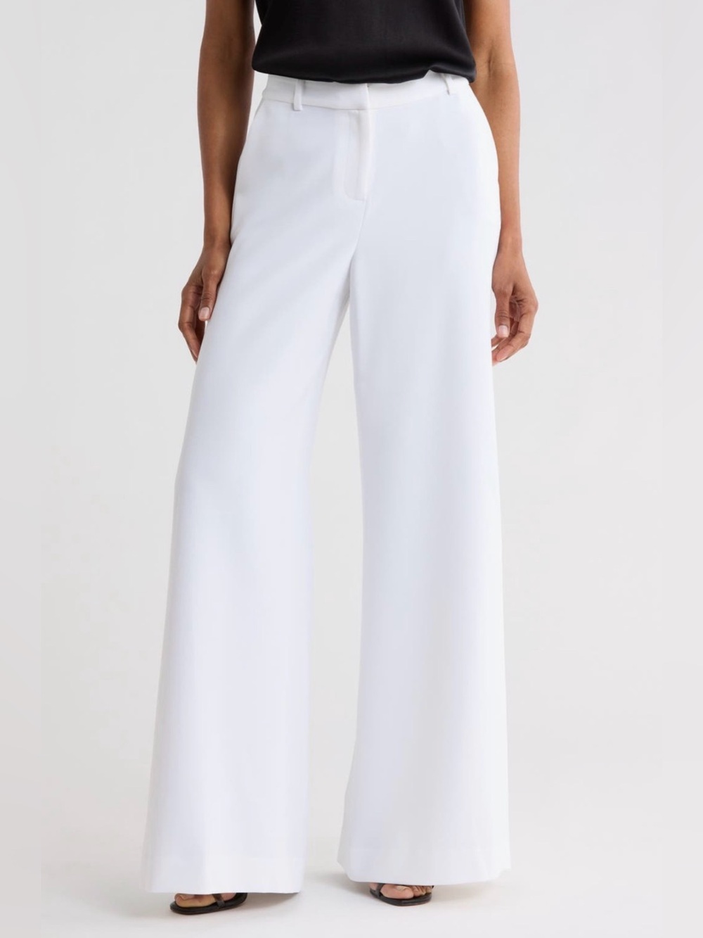 L'AGENCE GAVIN WHITE WIDE LEG PANTS SIZE US 2 NWTS!